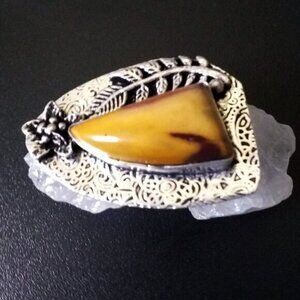 Unique + Distinctive Mookaite Ring Sz 8.75 - Celebrate Mother Earth Gaia Nature